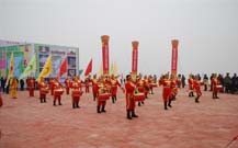 舞龍舞獅隊表演的地產(chǎn)活動