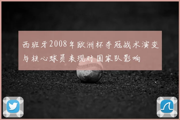西班牙2008年欧洲杯夺冠战术演变与核心球员表现对国家队影响